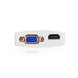 UGreen Mini Display Port to HDMI & VGA Dual Converter Premium ABS case (10427 ) - Top-Down View