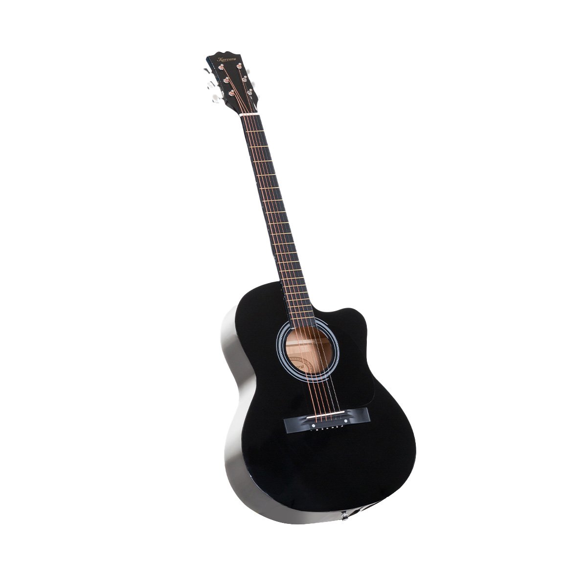 Karrera Acoustic Cutaway 40in Guitar - Black