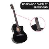 Karrera Acoustic Cutaway 40in Guitar - Black - Extra Image