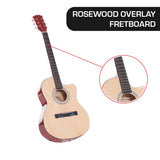 Karrera Acoustic Cutaway 40in Guitar - Natural