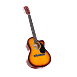 Karrera Acoustic Cutaway 40in Guitar String Music Instrument - Sunburst