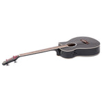 Karrera 4 String Acoustic Bass Guitar Electric Pickup 4 Band Equaliser Black