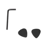 Karrera 4 String Acoustic Bass Guitar Electric Pickup 4 Band Equaliser Black - Close-Up Angle