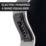 Karrera 4 String Acoustic Bass Guitar Electric Pickup 4 Band Equaliser Black