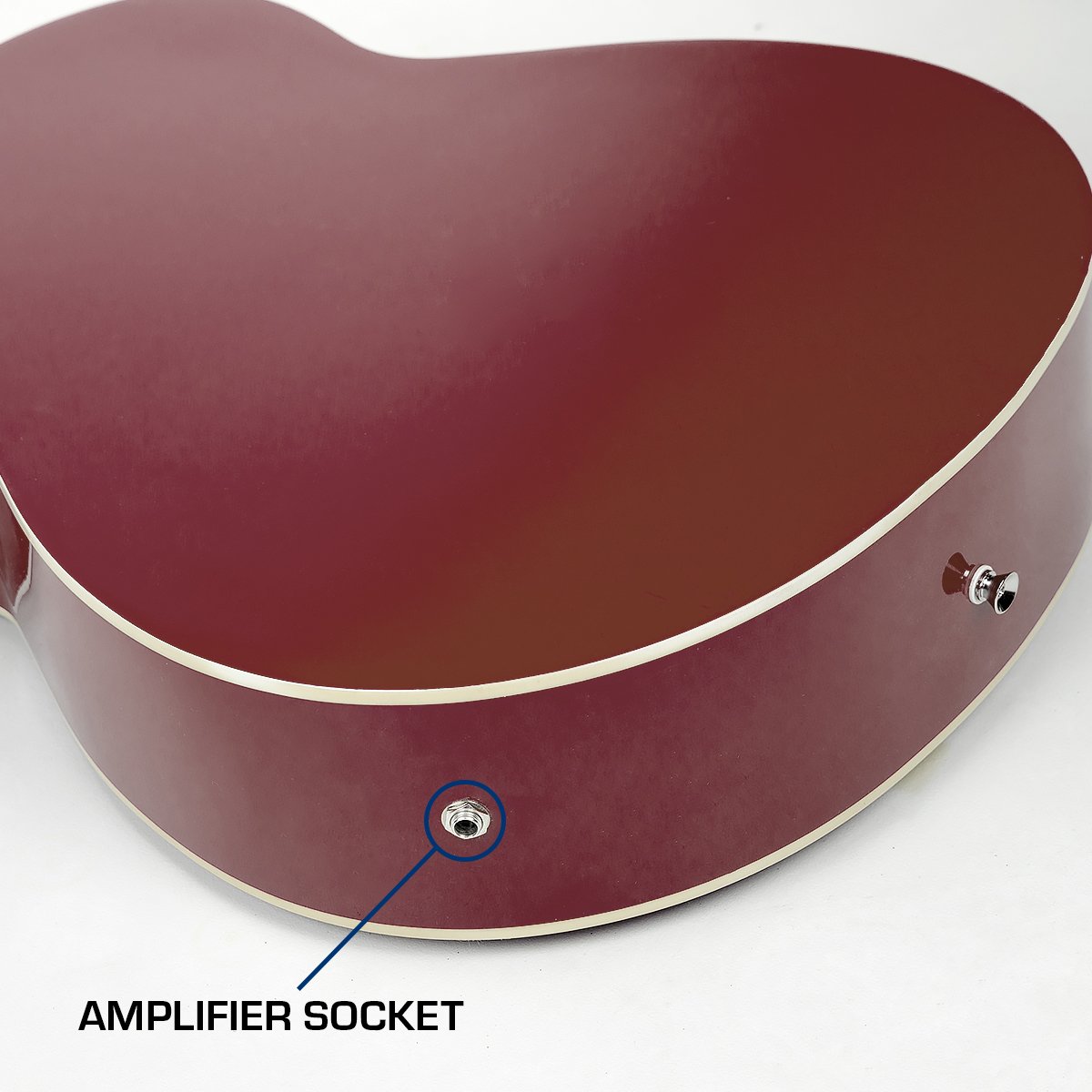 Karrera 4 String Acoustic Bass Guitar Electric Pickup Band Equaliser Sunburst