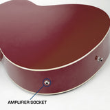 Karrera 4 String Acoustic Bass Guitar Electric Pickup Band Equaliser Sunburst - Side View