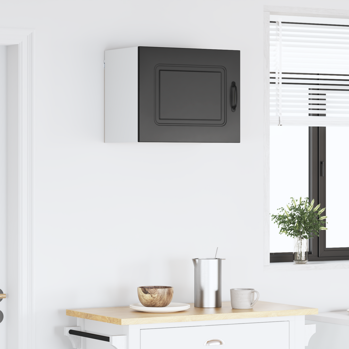 Dishwasher Panel Kalmar Black 50 x 31 x 40 cm Engineered Wood