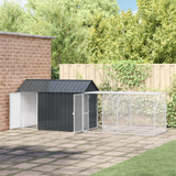 Bird Cage Anthracite 416,5 x 103 x 142 cm Galvanised Steel - Front View
