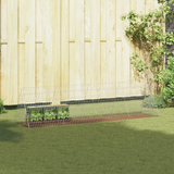 Rabbit Cage Silver 215 x 55 x 55 cm Galvanised Steel