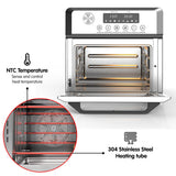 Pronti 18L 1500W Electric Air Fryer Multi Cooker Oven Silver