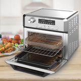 Pronti 18L 1500W Electric Air Fryer Multi Cooker Oven Silver - Rear View