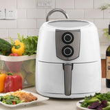 Pronti 7.2L 1800W Air Fryer Cooker Kitchen Oven White - Rear View