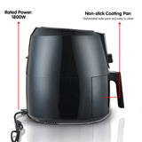 Pronti 7.2L 1800W Air Fryer Cooker Kitchen Oven Black - Extra Image