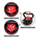 Powertrain 2x Adjustable Kettlebells Weights Dumbbell - 18kg - Extra Image