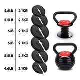 Powertrain Adjustable Kettlebell Weights Dumbbell - 18kg - Low Angle
