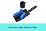 2x 5kg Adjustable Ankle Exercise Running Weights - Side View