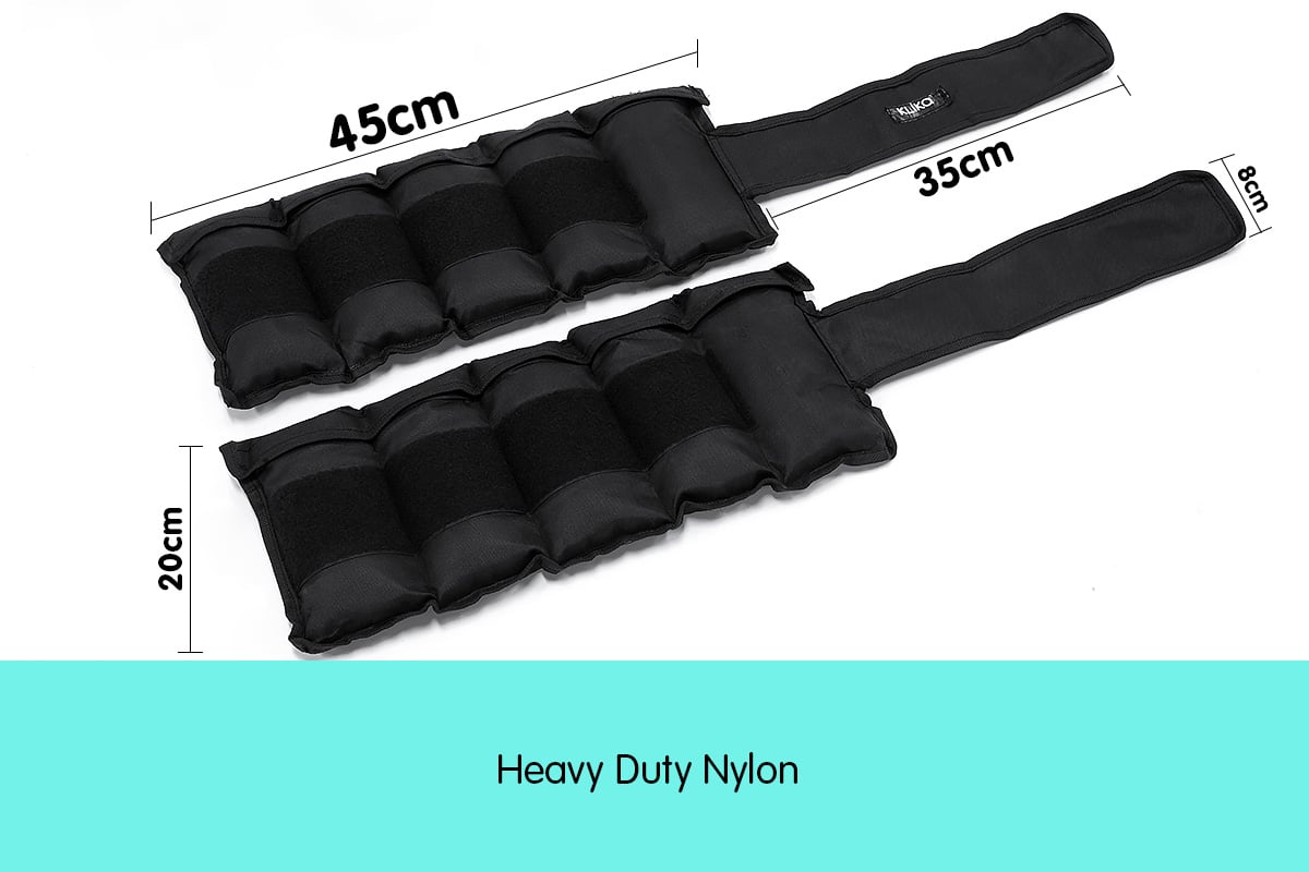 2x 5kg Adjustable Ankle Exercise Running Weights