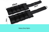2x 5kg Adjustable Ankle Exercise Running Weights