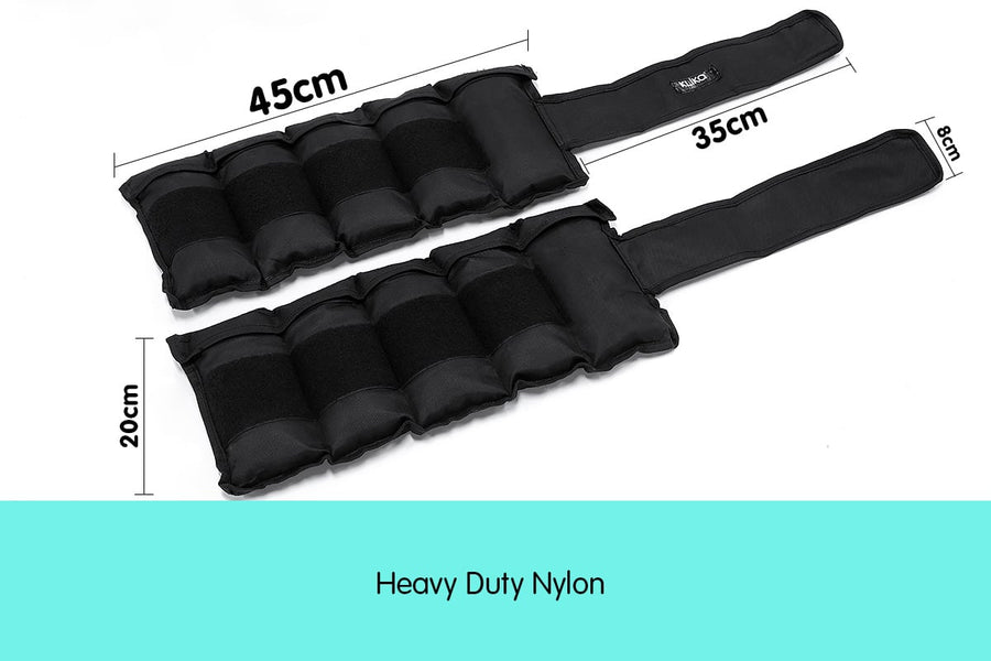 2x 5kg Adjustable Ankle Exercise Running Weights