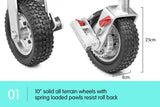 AL-KO 10in Ratchet Trailer Boat and Caravan Jockey Wheel - Side View