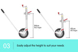 AL-KO 10in Ratchet Trailer Boat and Caravan Jockey Wheel