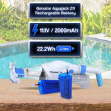 Spare Aquajack 211 Pool Cleaner Rechargeable Replacement Battery - Side View