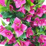 Hanging Artificial Bougainvillea Plant (Pink / Lilac) UV Resistant 90cm - Front View