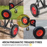 Kartrite 3-Wheel Adjustable Trailer Dolly Heavy Duty Caravan Mover 1000 lbs Tongue Capacity Dur - Close-Up Angle