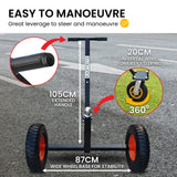 Kartrite 3-Wheel Adjustable Trailer Dolly Heavy Duty Caravan Mover 1000 lbs Tongue Capacity Dur