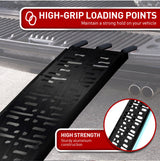 Kartrite Aluminium Folding Loading Ramp ATV Motorbike Motorcycle Golf Buggy Trailer - Black