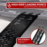 Kartrite Pair (x2) Aluminium Folding Loading Ramp ATV Motorbike Motorcycle Golf Buggy Trailer - - Close-Up Angle