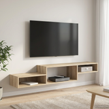 Wall-mounted TV Cabinet Wall-Mounted Sonoma Oak - Side View