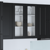 Dishwasher Panel Kalmar Black 80 x 31 x 100 cm Engineered Wood