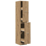 Apothecary Cabinet Artisian Oak 30x41x174.5 cm Engineered Wood