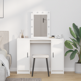 Dressing Table White 102 x 33 x 135 cm Engineered Wood - Side View