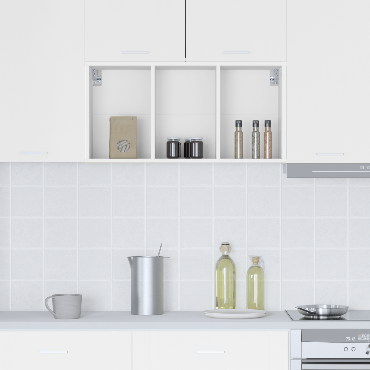 Hanging Cabinet White 40 x 29,5 x 80 cm Engineered Wood