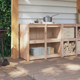 Kitchen Cabinet with Shelf MEPPEL Brown Oak 106 x 55 x 92 cm - Top-Down View