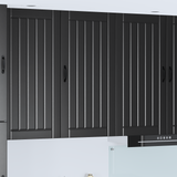 Wall Cabinet LUCCA Black 50 x 31 x 100 cm Engineered Wood