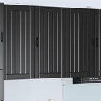 Wall Cabinet LUCCA Black 50 x 31 x 100 cm Engineered Wood