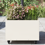 Parasol Base Manual White 45 x 45 x 45 cm Steel - Top-Down View
