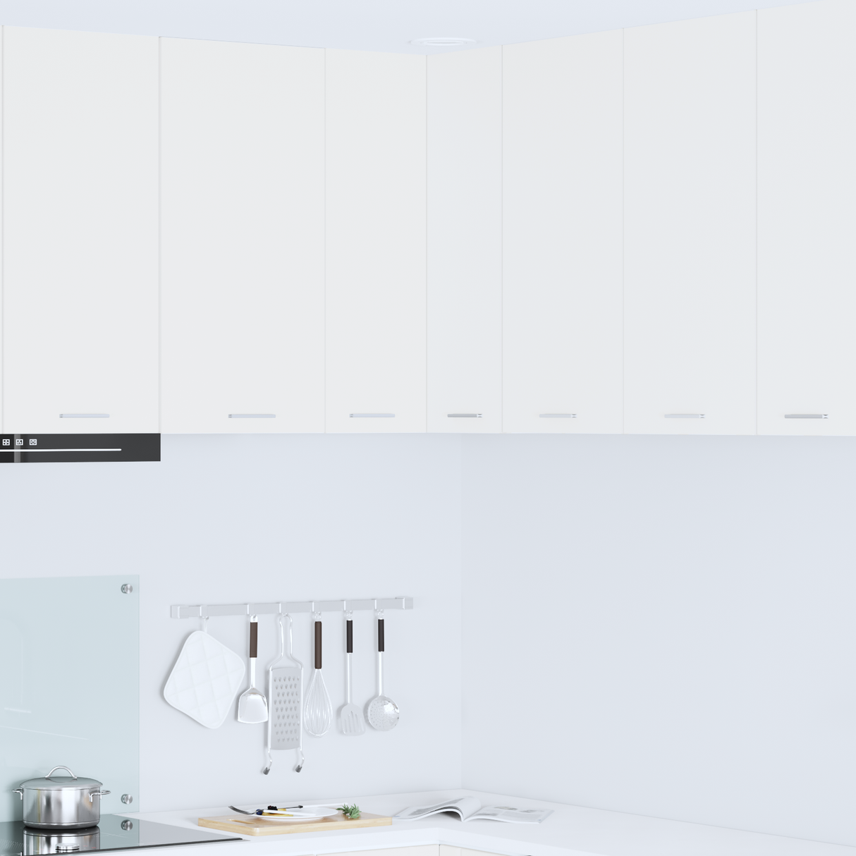 Hanging Cabinet White 57 x 57 x 80 cm Engineered Wood