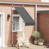 Manual Retractable Awning 100 cm Anthracite - Front View