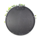 Flowering White Artificial Green Wall Disc UV Resistant 50cm (White Frame) - Rear View