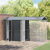 Bird Cage Anthracite 430 x 208 x 247 cm Galvanised Steel - Front View