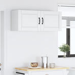 Wall Cabinet PORTO 2 pcs White Engineered Wood