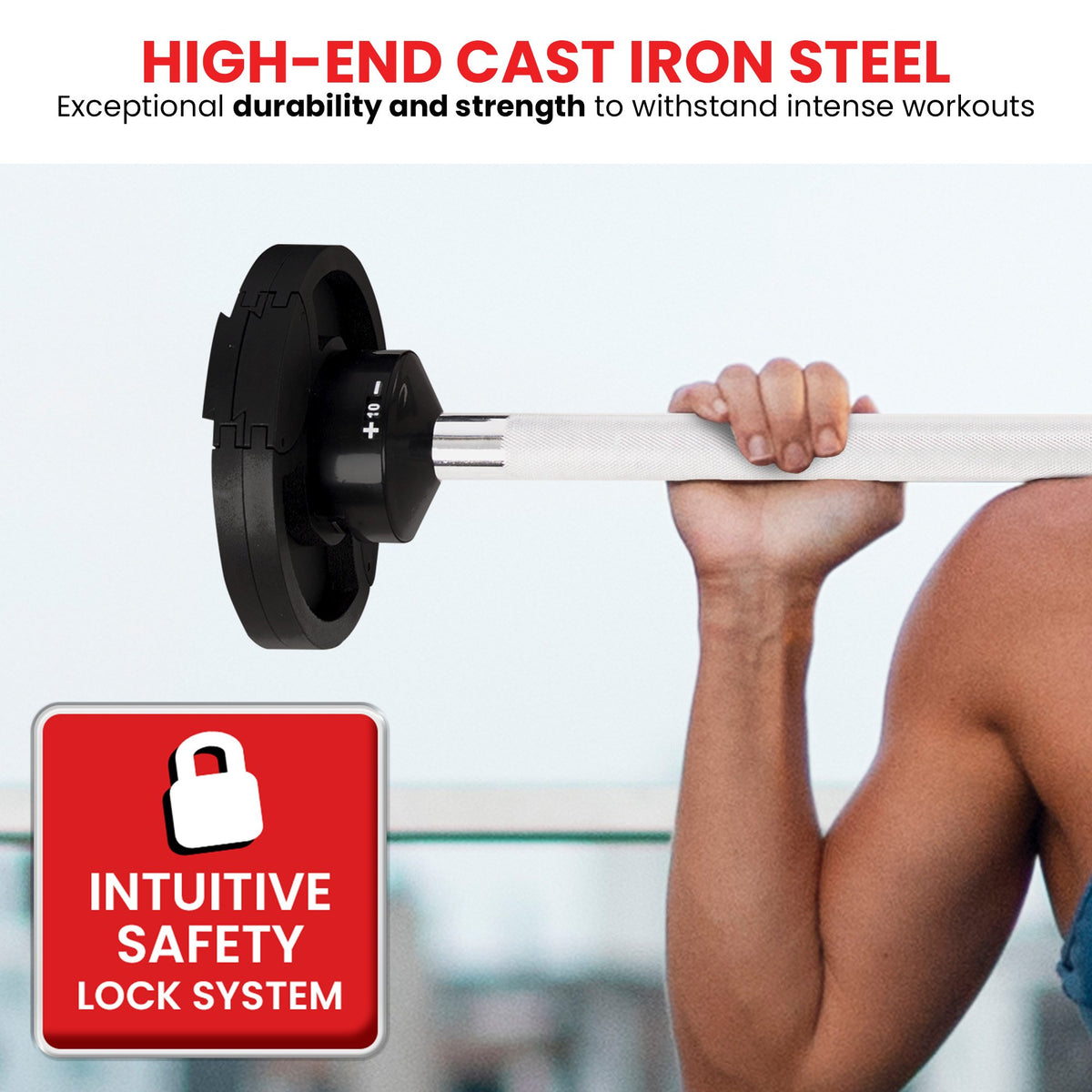 Powertrain Eon Dial-Up 41KG Adjustable Barbell