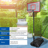 Kahuna Height-Adjustable Basketball Hoop Backboard Portable Stand - Extra Image