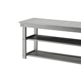 Sarantino Maeve Shoe Storage Bench - Grey