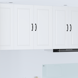 Wall Cabinet PORTO White 80 x 31 x 80 cm Engineered Wood - Side View