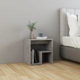 Bed Cabinets 2 pcs Concrete Grey 40x30x40 cm Engineered Wood - Side View